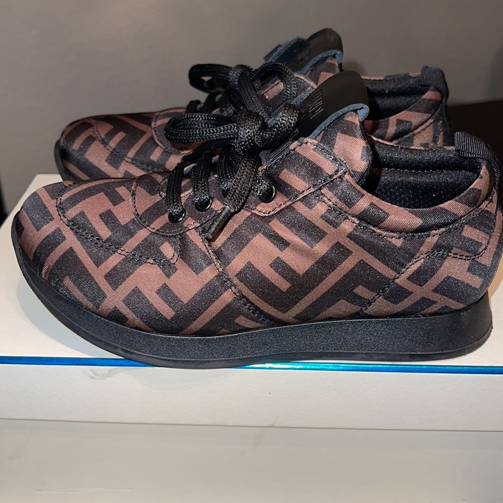 WORN ONCE kids fendi shoes . Comes with box and dust bag. #authentic